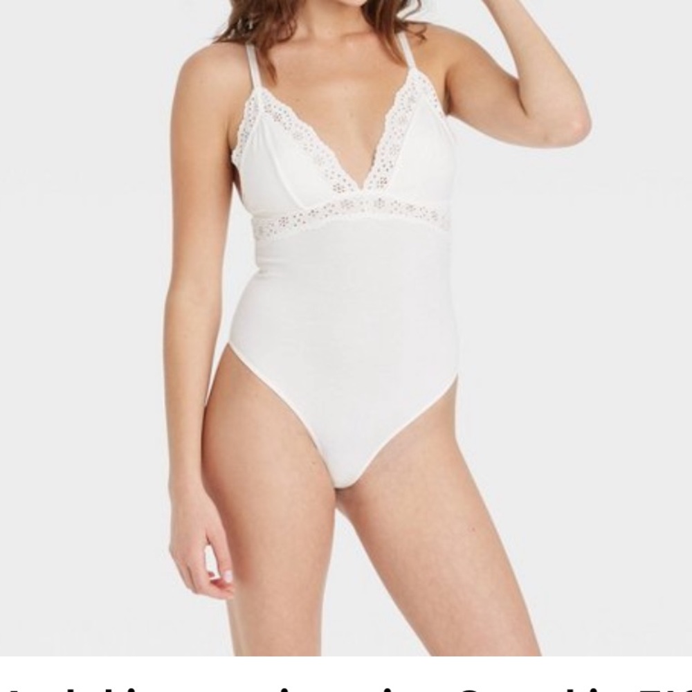 Women’s Bodysuits -Colsie.  Size L.  White